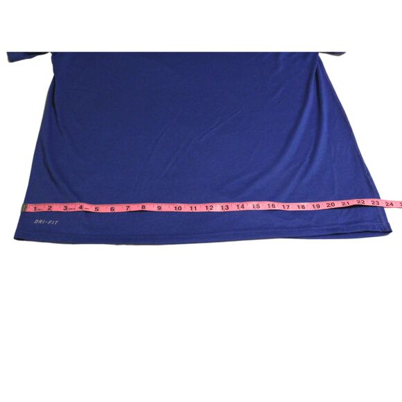 Men's Nike Dri-Fit Short Sleeved Pullover Shirt Royal Blue Size XL Extra-Large - Picture 4 of 9